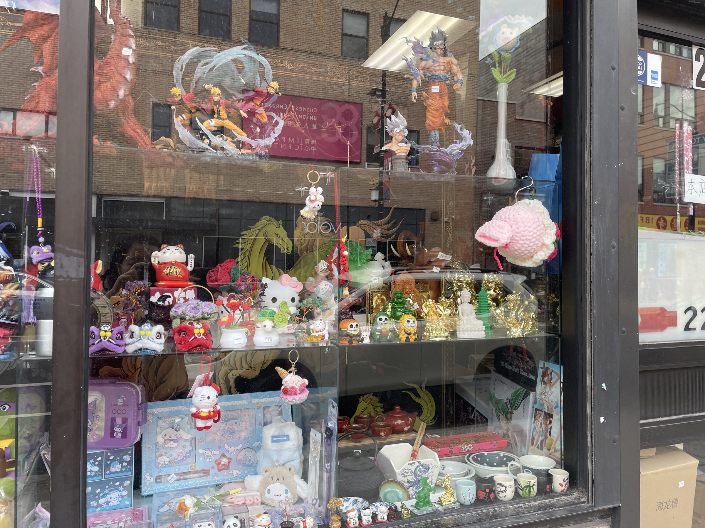 A souvenir store's storefront.